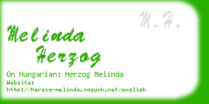 melinda herzog business card